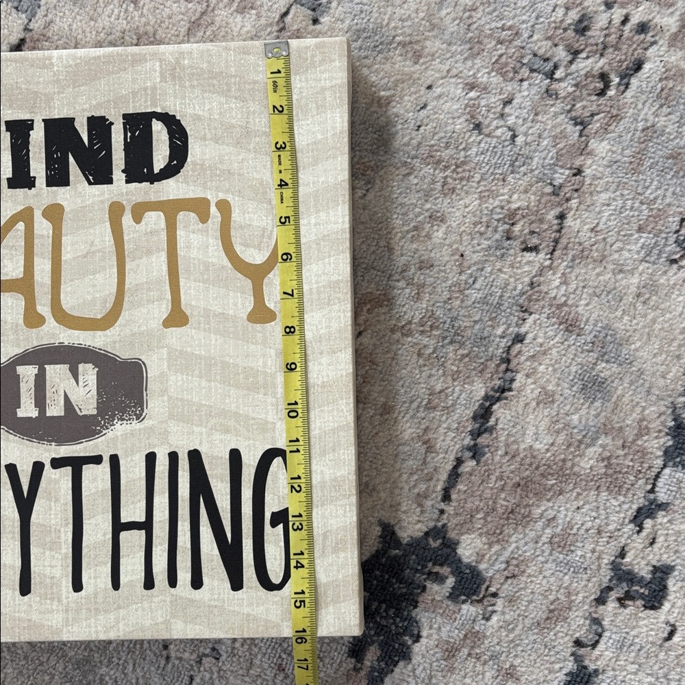 Inspirational Wall Art with Gold and Black Letters - Picture 4 of 4